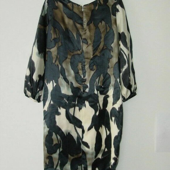 NWT PIAZZA SEMPIONE Multi Silk Long Sleeve Dress 40/6 - Picture 7 of 7